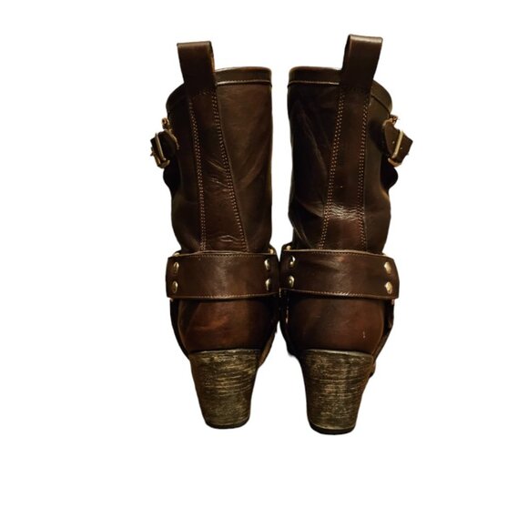 Rancho Women's Distressed Durango Style Platform heel boots - Picture 4 of 6